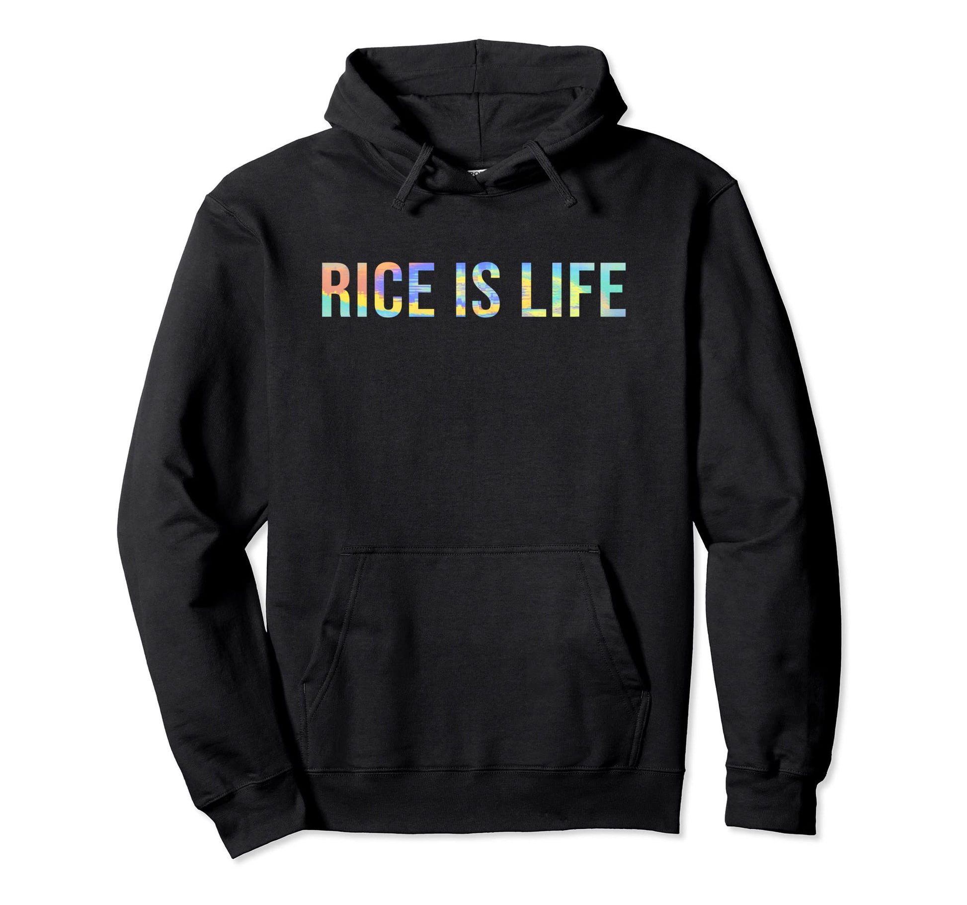 Rice Is Life Groovy Rice Lover Funny Hoodie - Streetwear Style Unisex - T-Shirt, Sweatshirt, Hoodie