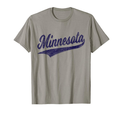 State Minnesota Varsity Script T-Shirt - Minimalist Print for Adults - T-Shirt, Sweatshirt, Hoodie