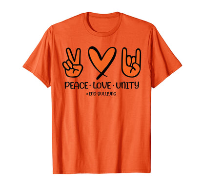 Unity Day Orange Peace Love Unity T-Shirt - Fun Novelty Design Men Women - T-Shirt, Sweatshirt, Hoodie