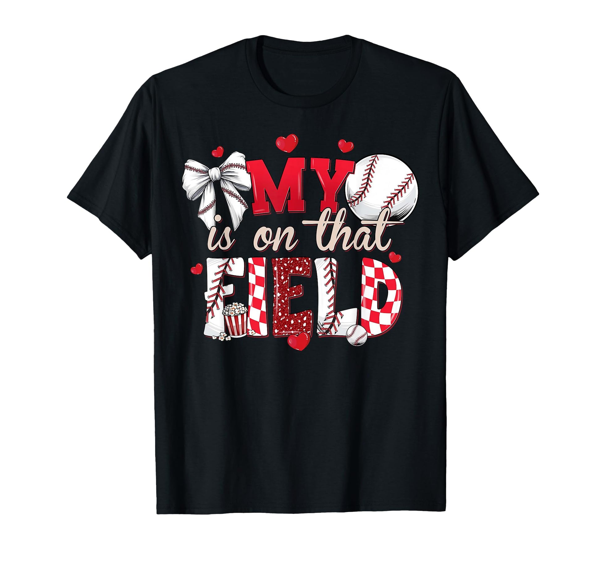 My Heart Is That Field Coquette Bow T-Shirt - Aesthetic Graphic Men Women - T-Shirt, Sweatshirt, Hoodie