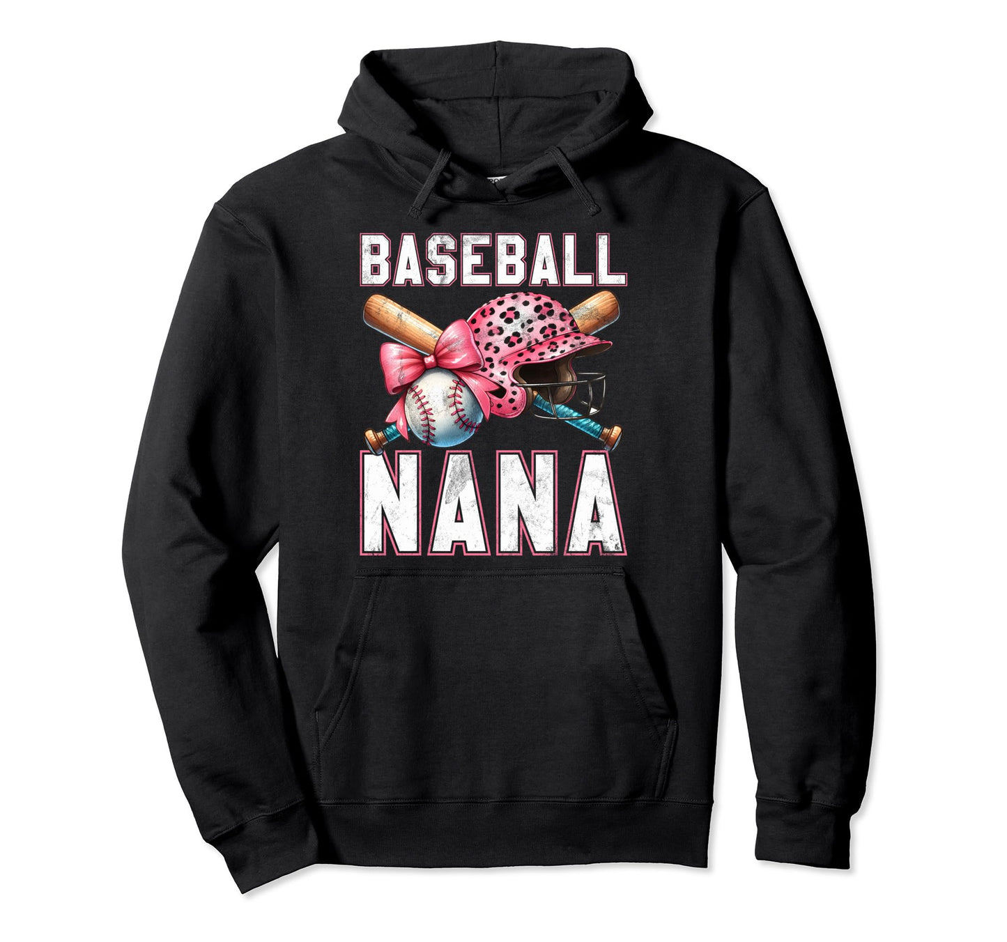 Baseball Nana Baseball Player Grandma Hoodie - Custom Art Print Unisex - T-Shirt, Sweatshirt, Hoodie