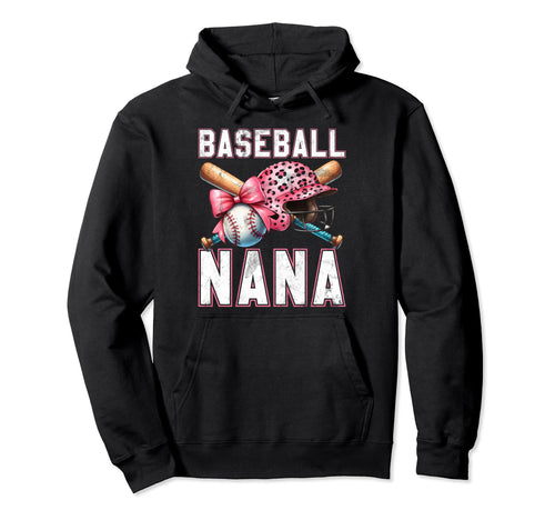 Baseball Nana Baseball Player Grandma Hoodie - Custom Art Print Unisex - T-Shirt, Sweatshirt, Hoodie