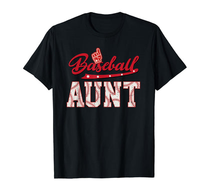 Baseball Aunt Baseball And T Ball T-Shirt - Casual Everyday Wear Unisex - T-Shirt, Sweatshirt, Hoodie