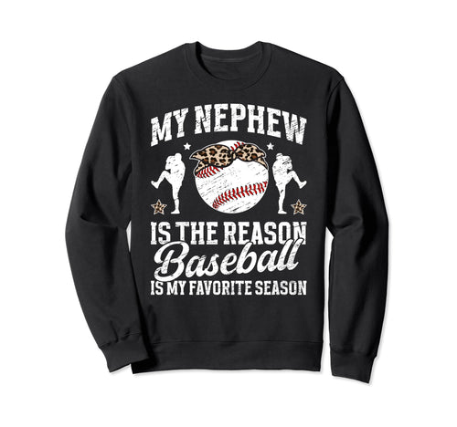 My Favorite Season Baseball Aunt Sweatshirt - Minimalist Print Unisex - T-Shirt, Sweatshirt, Hoodie