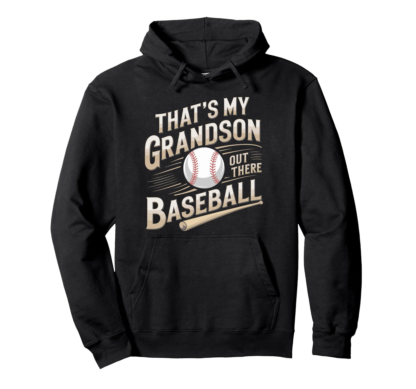 Thats My Grandson Out Baseball Hoodie - Minimalist Print for Adults - T-Shirt, Sweatshirt, Hoodie