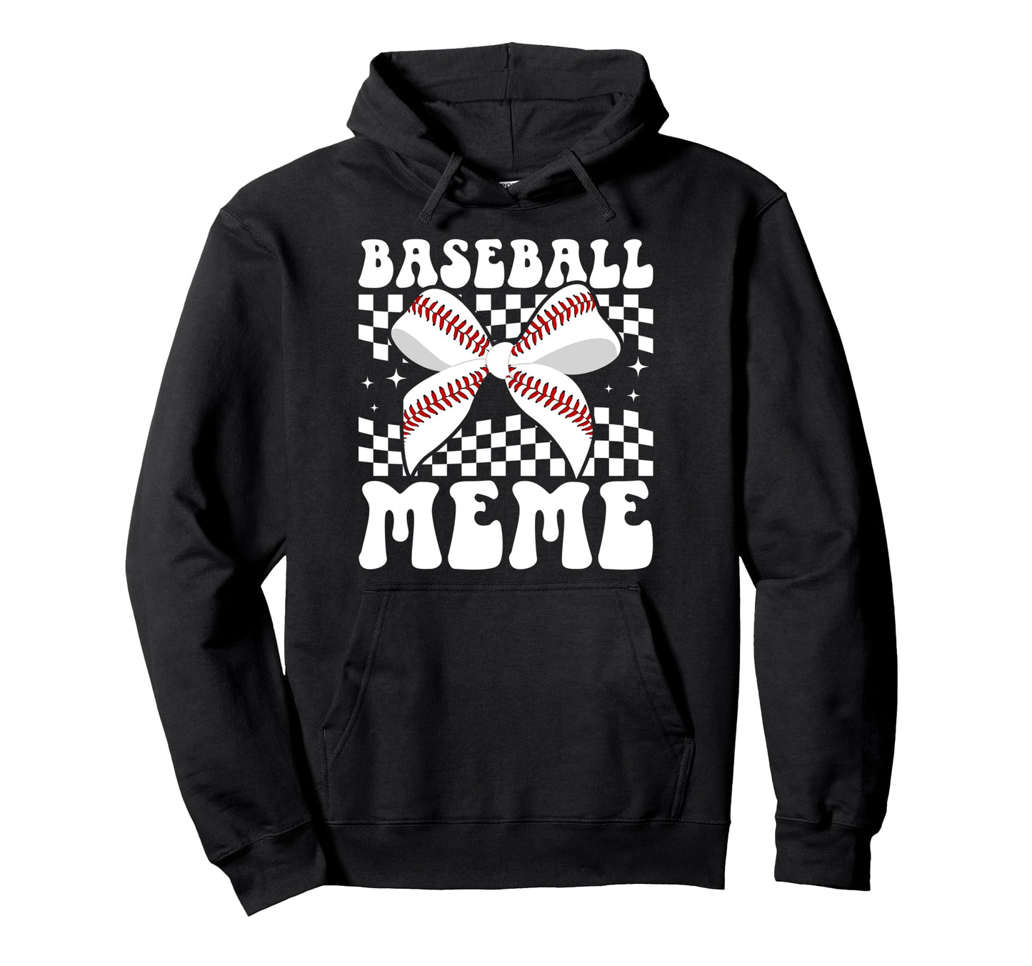 Baseball Meme Coquette Meme Baseball Hoodie - Graphic Print for Adults - T-Shirt, Sweatshirt, Hoodie