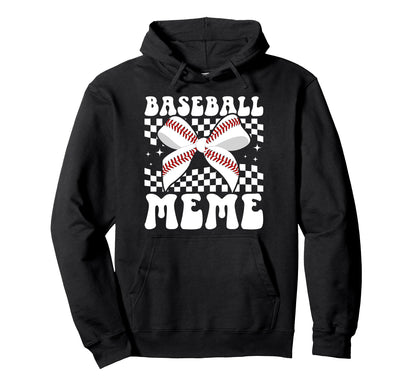 Baseball Meme Coquette Meme Baseball Hoodie - Graphic Print for Adults - T-Shirt, Sweatshirt, Hoodie