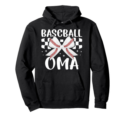 Baseball Oma Coquette Oma Baseball Hoodie - Fun Novelty Design Unisex - T-Shirt, Sweatshirt, Hoodie
