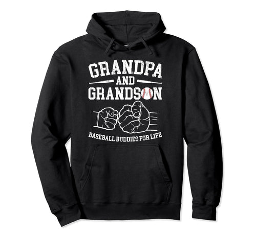Baseball Buddies Baseball Grandpa Hoodie - Graphic Print for Adults - T-Shirt, Sweatshirt, Hoodie