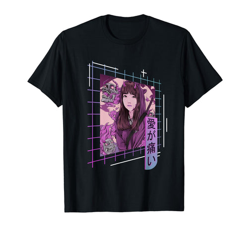 Japanese Demon Japan 80S Vaporwave T-Shirt - Minimalist Print Unisex - T-Shirt, Sweatshirt, Hoodie