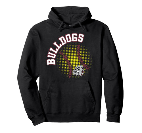 Bulldogs Softball Mom Game Day Maroon Hoodie - Unique Graphic Unisex - T-Shirt, Sweatshirt, Hoodie