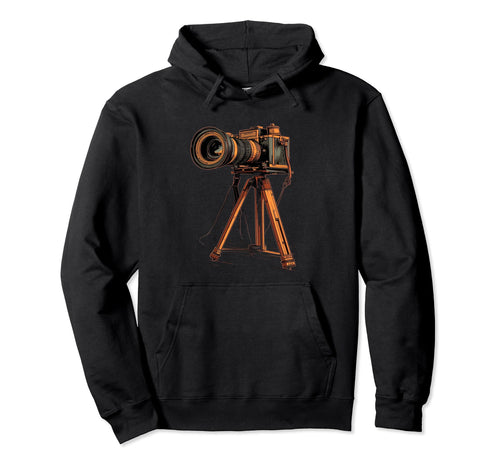 Photography Camera Tripod Photographer Hoodie - Graphic Print Unisex - T-Shirt, Sweatshirt, Hoodie