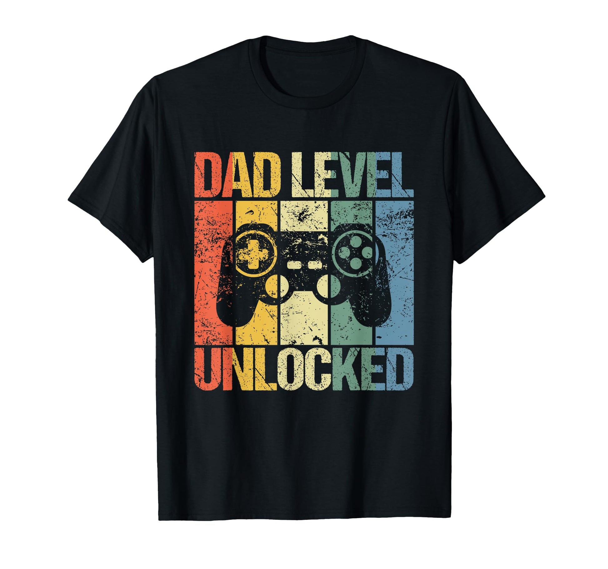 Dad Level Unlocked Gaming Controller T-Shirt - Unique Graphic for Adults - T-Shirt, Sweatshirt, Hoodie