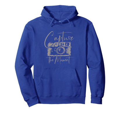 Capture Moment Photography Camera Lens Hoodie - Streetwear Style for Adults - T-Shirt, Sweatshirt, Hoodie