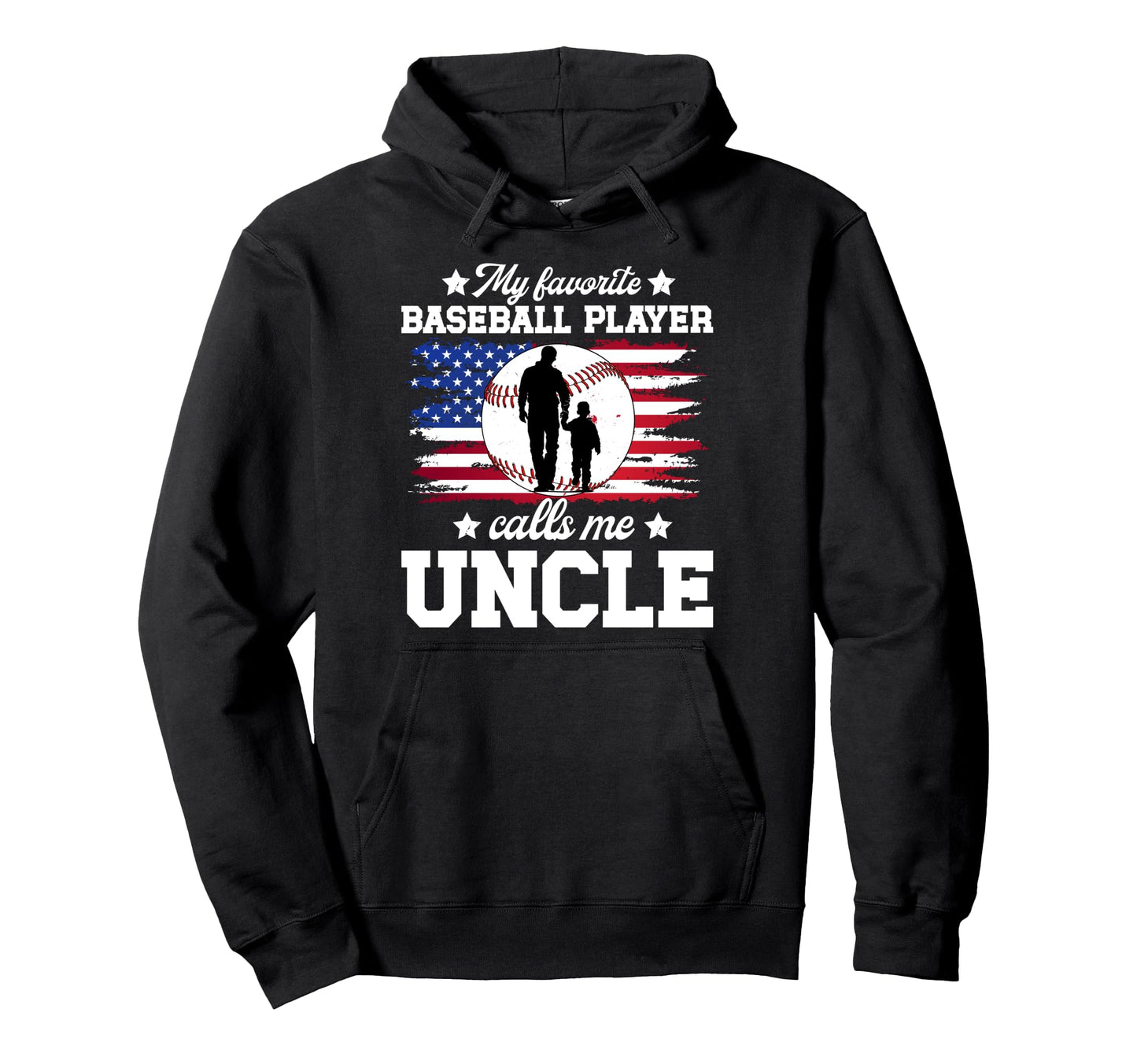 Proud Baseball Uncle Baseball Player Hoodie - Unique Graphic Men Women - T-Shirt, Sweatshirt, Hoodie