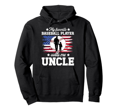 Proud Baseball Uncle Baseball Player Hoodie - Unique Graphic Men Women - T-Shirt, Sweatshirt, Hoodie