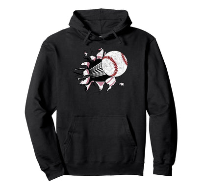 Funny Baseball Players Coach Ball Hoodie - Novelty Apparel for Adults - T-Shirt, Sweatshirt, Hoodie