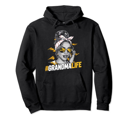 Baseball Grandma Grandmother Granny Hoodie - Aesthetic Graphic Unisex - T-Shirt, Sweatshirt, Hoodie
