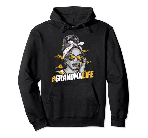Baseball Grandma Grandmother Granny Hoodie - Aesthetic Graphic Unisex - T-Shirt, Sweatshirt, Hoodie