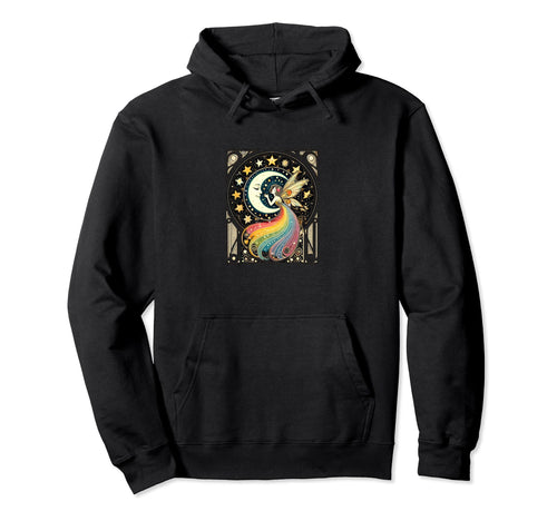 Celestial Rainbow Fairy Art Moon Child Fairy Hoodie - Unique Graphic Unisex - T-Shirt, Sweatshirt, Hoodie