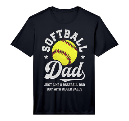 Mens Softball Dad Like Baseball But T-Shirt - Streetwear Style for Adults - T-Shirt, Sweatshirt, Hoodie