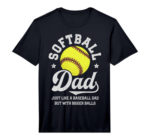 Mens Softball Dad Like Baseball But T-Shirt - Streetwear Style for Adults - T-Shirt, Sweatshirt, Hoodie