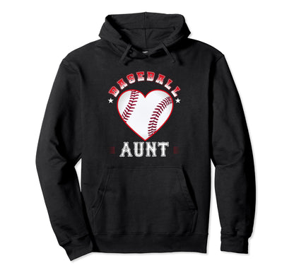 Baseball Aunt Gifts Mothers Day Hoodie - Aesthetic Graphic for Adults - T-Shirt, Sweatshirt, Hoodie