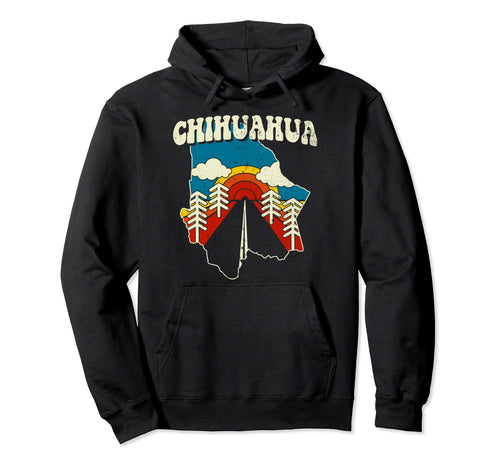 Chihuahua Mexican State Rainbow Mexico 70S Hoodie - Unique Graphic Unisex - T-Shirt, Sweatshirt, Hoodie