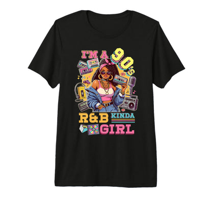 90S Rnb Kinda Boombox Nostalgia Tri T-Shirt - Minimalist Print for Adults - T-Shirt, Sweatshirt, Hoodie