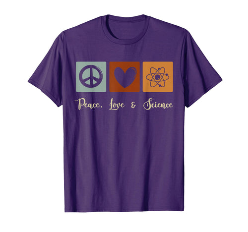 Peace Love Science T-Shirt - Aesthetic Graphic Unisex - T-Shirt, Sweatshirt, Hoodie