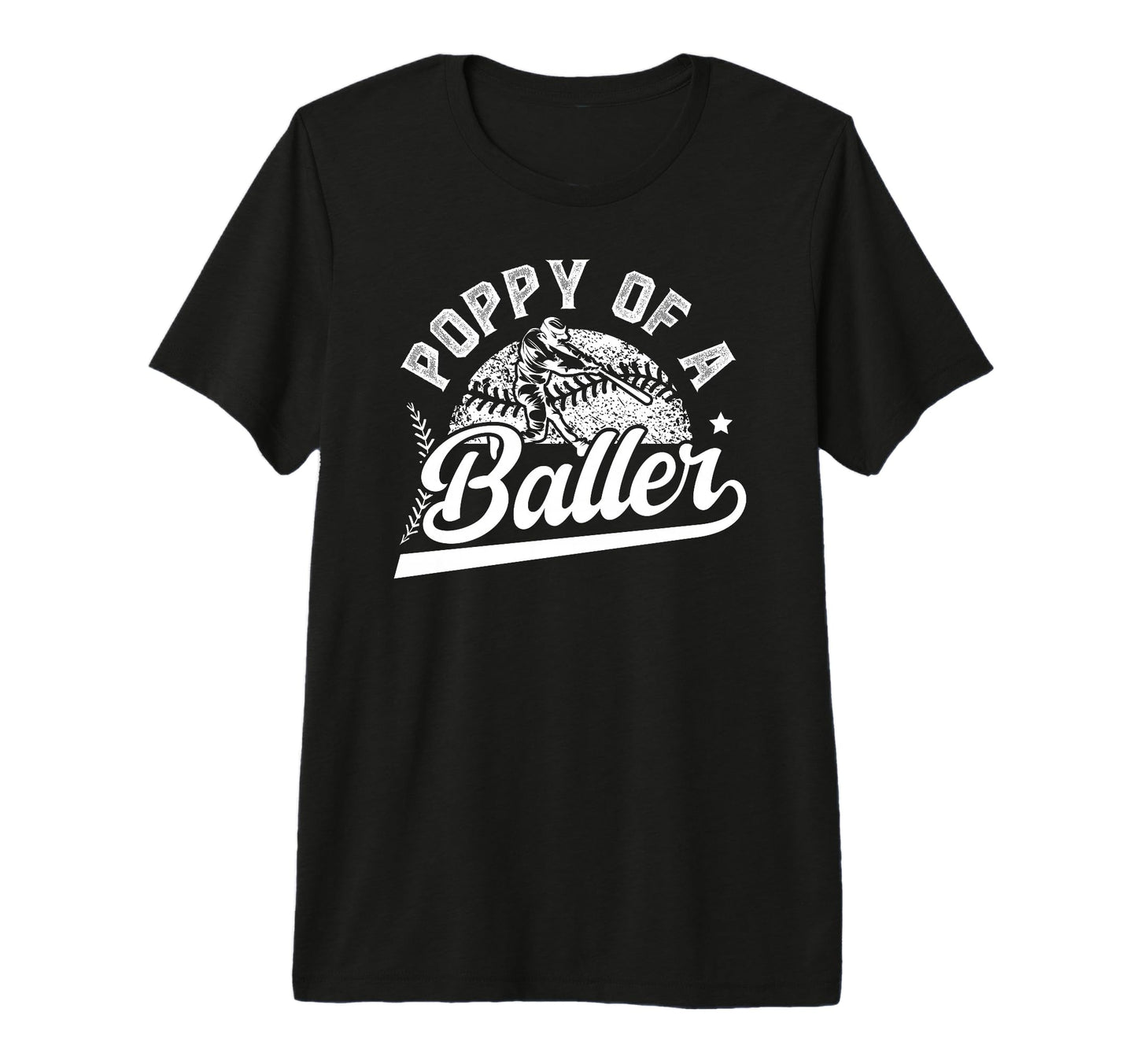 Mens Poppy Baller Baseball Poppy T-Shirt - Fun Novelty Design Unisex - T-Shirt, Sweatshirt, Hoodie