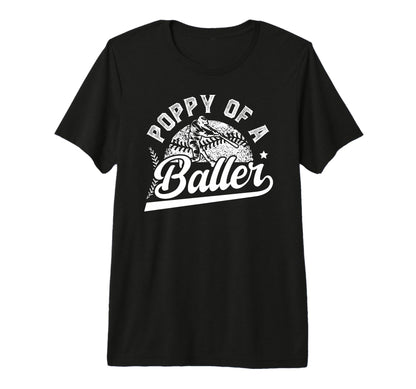 Mens Poppy Baller Baseball Poppy T-Shirt - Fun Novelty Design Unisex - T-Shirt, Sweatshirt, Hoodie
