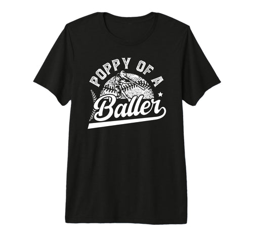 Mens Poppy Baller Baseball Poppy T-Shirt - Fun Novelty Design Unisex - T-Shirt, Sweatshirt, Hoodie