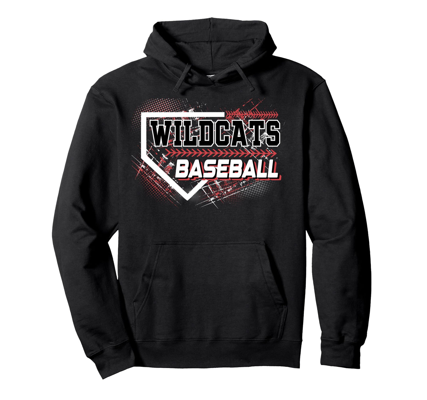 Red Wildcats Baseball Mom Wildcat Pride Hoodie - Aesthetic Graphic Unisex - T-Shirt, Sweatshirt, Hoodie