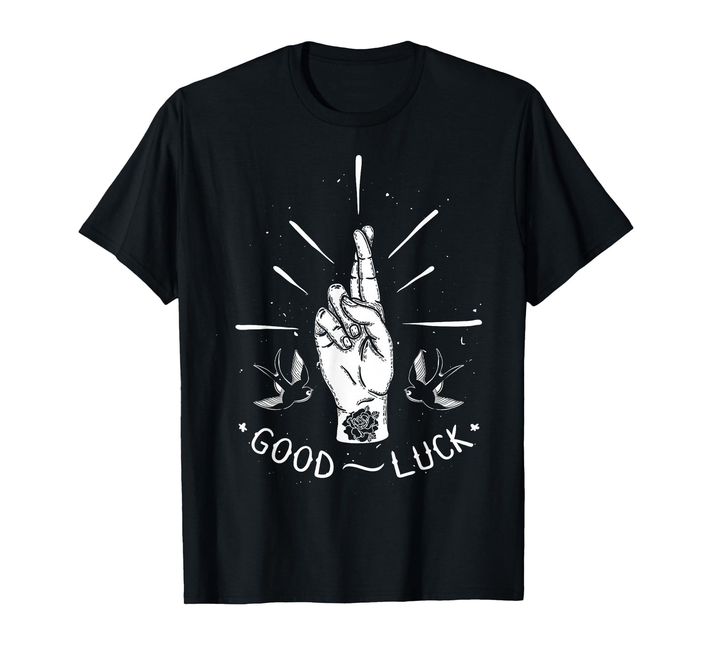 Good Luck Aesthetic Edgy Streetwear T-Shirt - Custom Art Print Men Women - T-Shirt, Sweatshirt, Hoodie