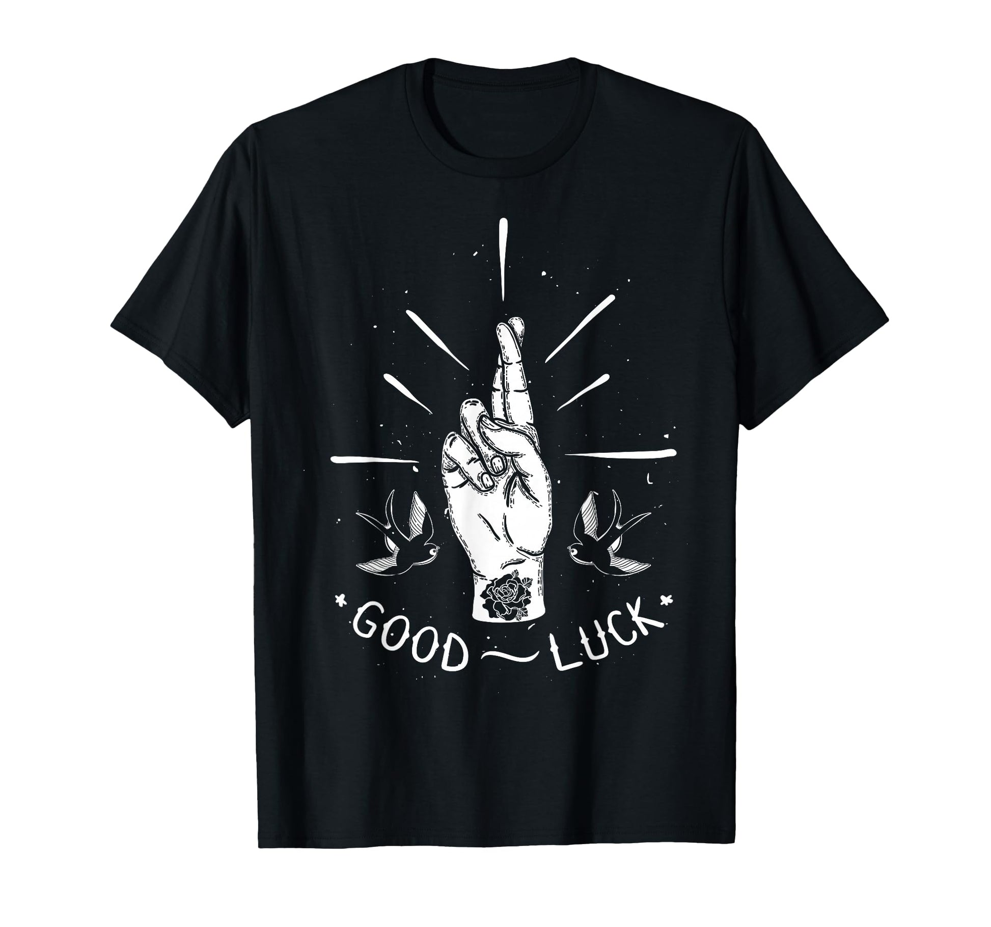 Good Luck Aesthetic Edgy Streetwear T-Shirt - Custom Art Print Men Women - T-Shirt, Sweatshirt, Hoodie