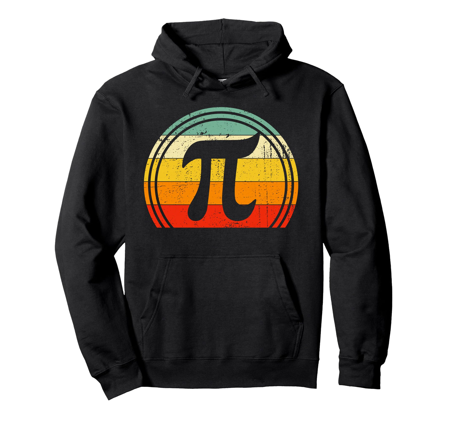 Math Pi Day Distressed Rainbow Hoodie - Fun Novelty Design Men Women - T-Shirt, Sweatshirt, Hoodie