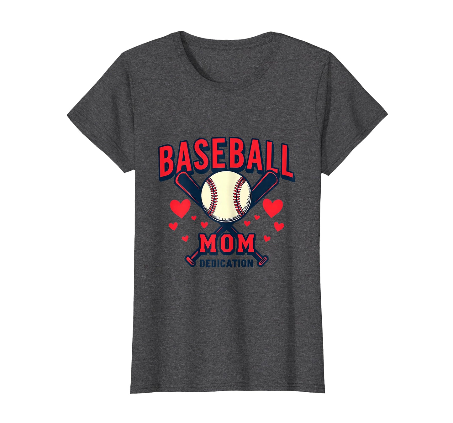 Baseball Mom Dedication T-Shirt - Graphic Print Men Women - T-Shirt, Sweatshirt, Hoodie