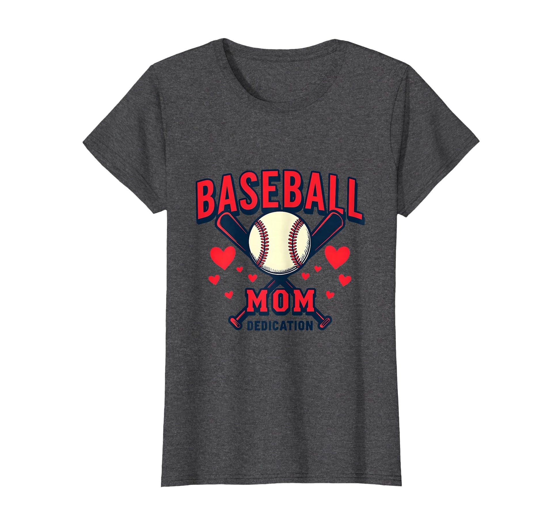 Baseball Mom Dedication T-Shirt - Graphic Print Men Women - T-Shirt, Sweatshirt, Hoodie