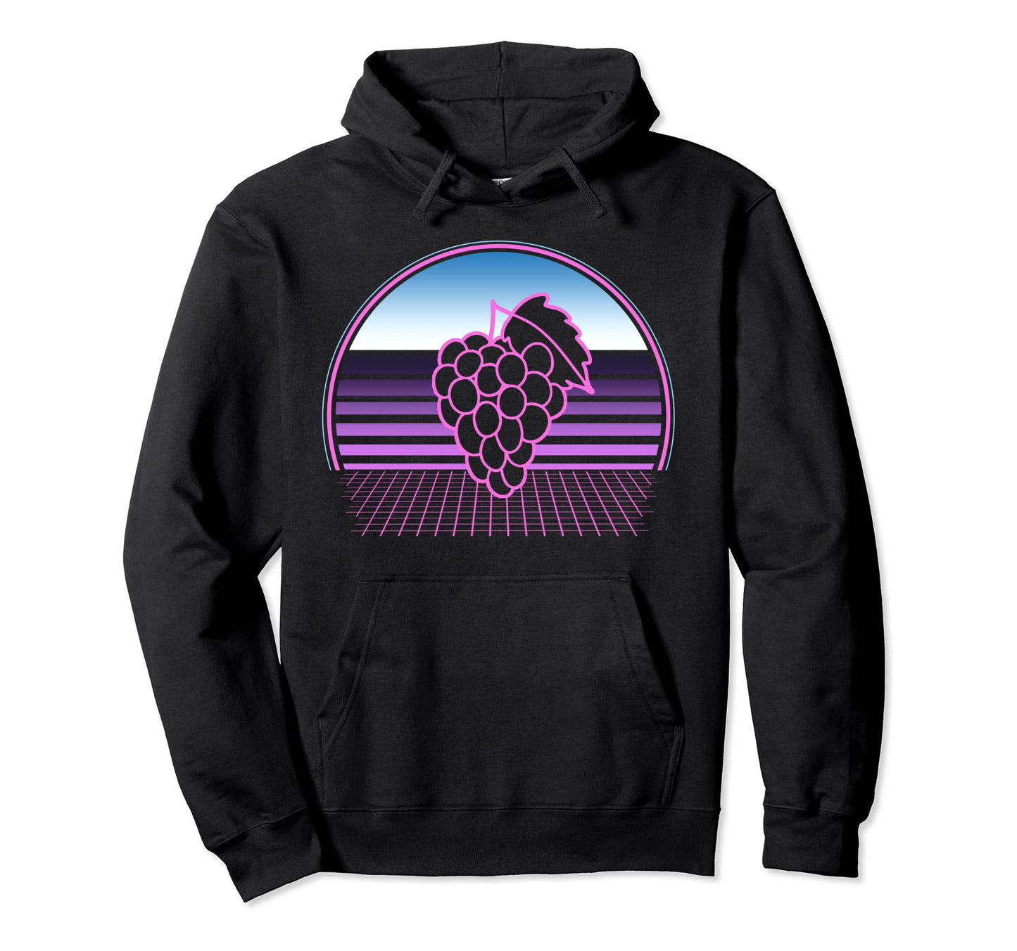 Grape Vines 80S Vaporwave Aesthetic Hoodie - Minimalist Print Men Women - T-Shirt, Sweatshirt, Hoodie