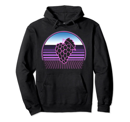 Grape Vines 80S Vaporwave Aesthetic Hoodie - Minimalist Print Men Women - T-Shirt, Sweatshirt, Hoodie