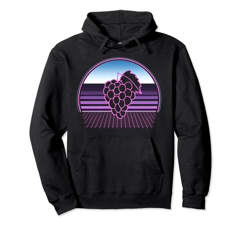 Grape Vines 80S Vaporwave Aesthetic Hoodie - Minimalist Print Men Women - T-Shirt, Sweatshirt, Hoodie