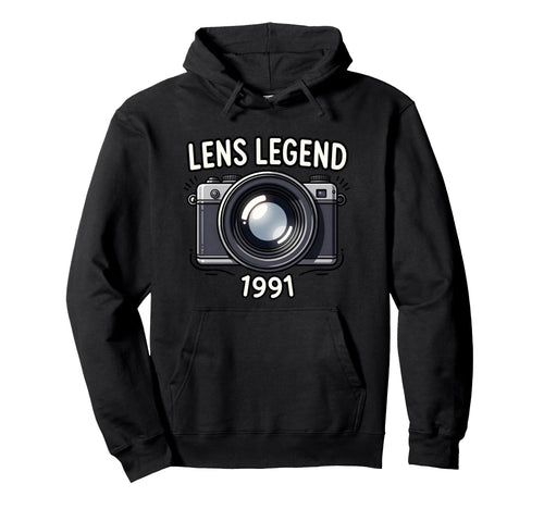 Camera Photography Enthusiast 1991 Hoodie - Graphic Print Men Women - T-Shirt, Sweatshirt, Hoodie