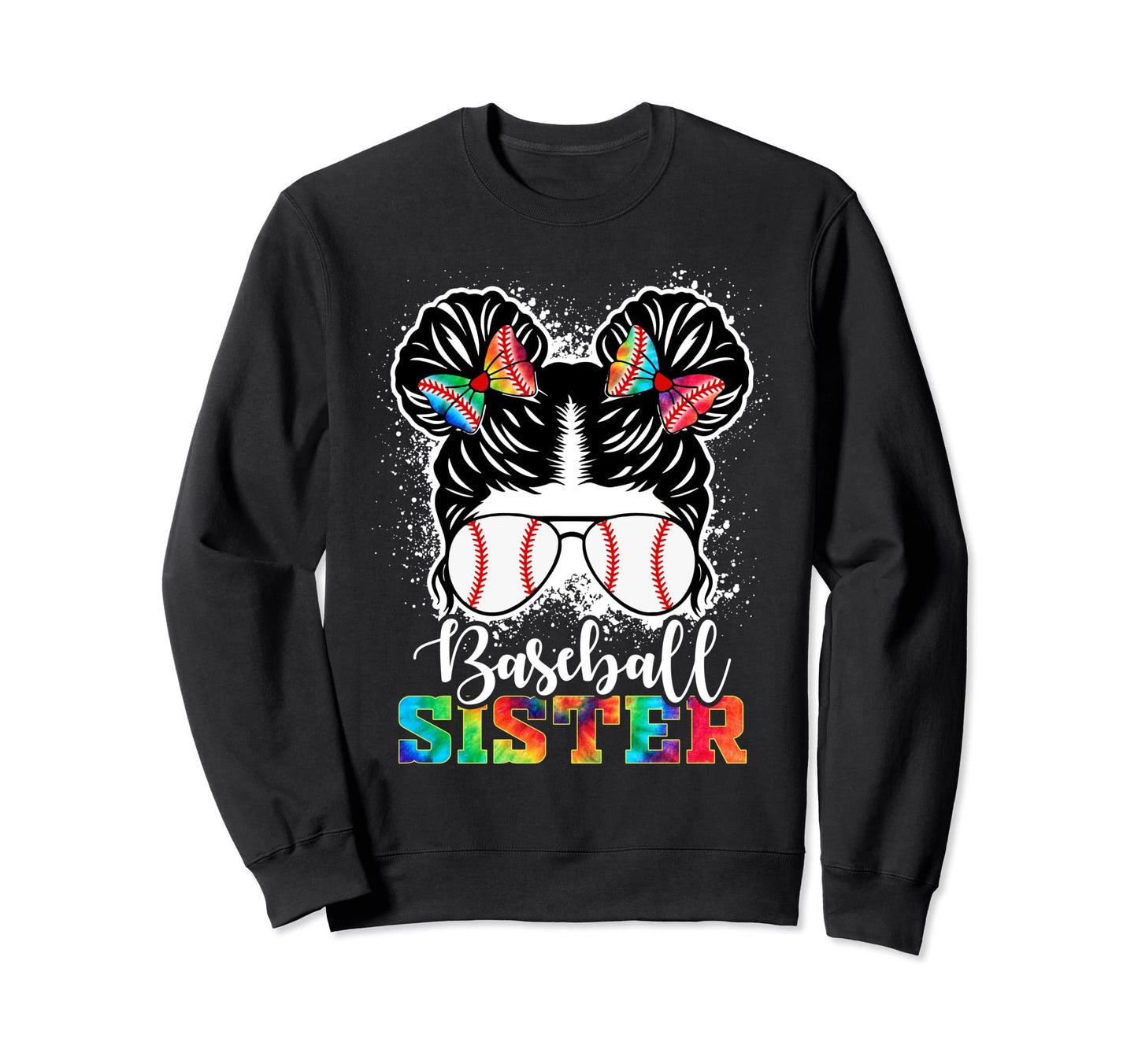 Baseball Sister Baseball Game Day Sweatshirt - Unique Graphic Men Women - T-Shirt, Sweatshirt, Hoodie