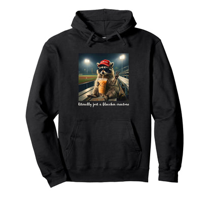 Game Day Vibes Racoon Meme Baseball Hoodie - Custom Art Print Unisex - T-Shirt, Sweatshirt, Hoodie
