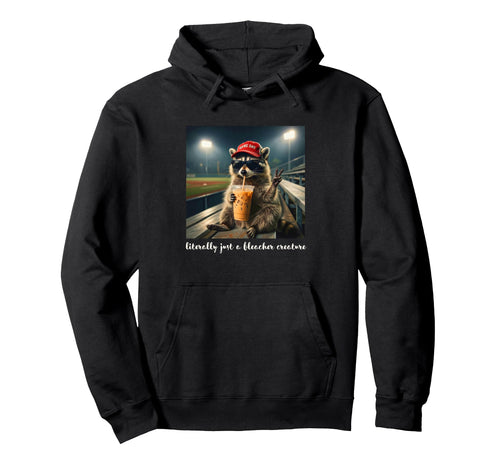 Game Day Vibes Racoon Meme Baseball Hoodie - Custom Art Print Unisex - T-Shirt, Sweatshirt, Hoodie