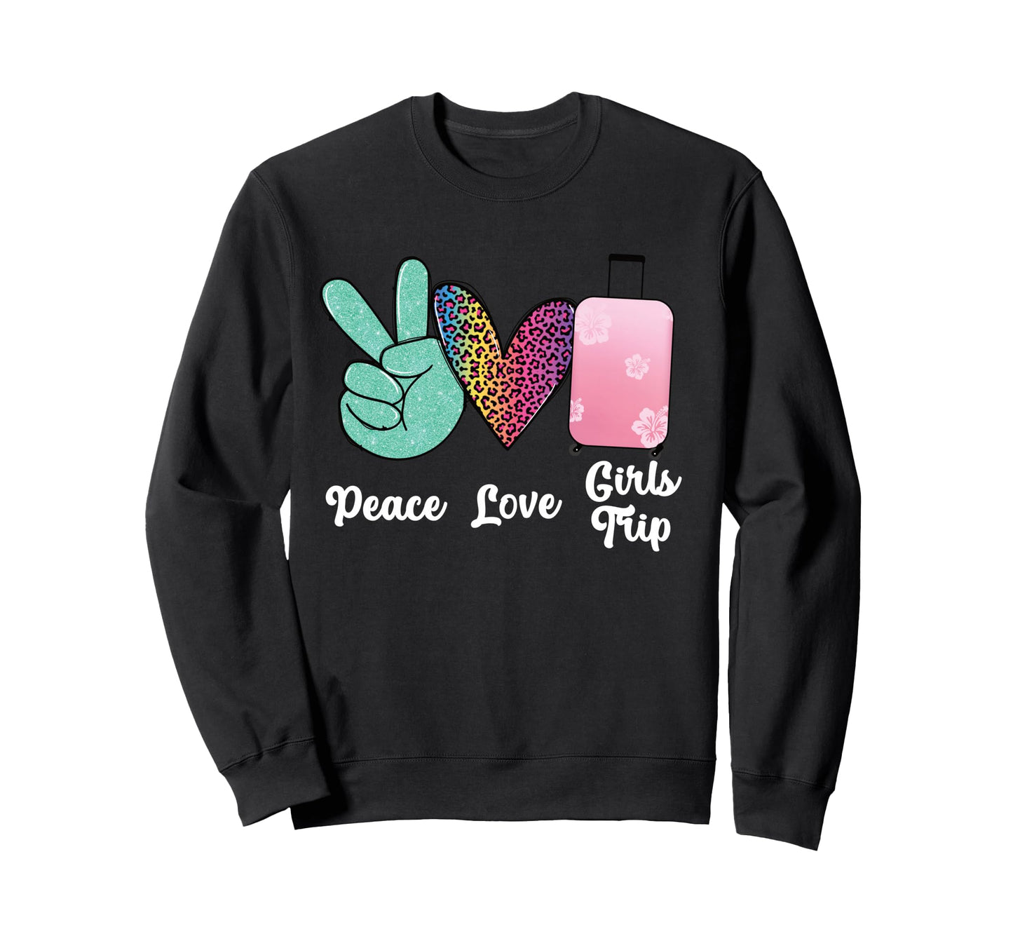 Weekend Peace Love Trip Sweatshirt - Casual Everyday Wear Unisex - T-Shirt, Sweatshirt, Hoodie