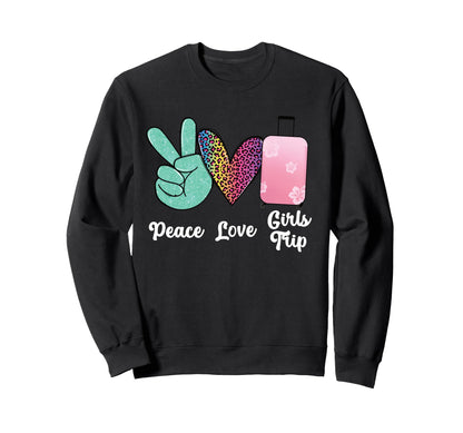 Weekend Peace Love Trip Sweatshirt - Casual Everyday Wear Unisex - T-Shirt, Sweatshirt, Hoodie