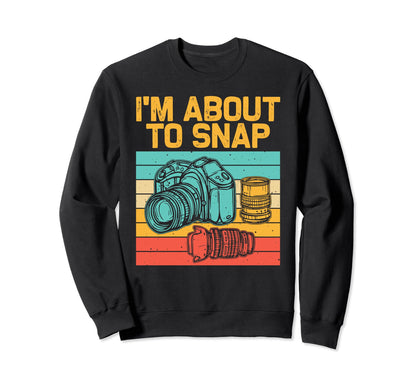 Photographer Photography Lover Sweatshirt - Minimalist Print for Adults - T-Shirt, Sweatshirt, Hoodie