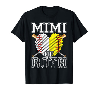 Mimi Both Baseball Softball Grandma T-Shirt - Streetwear Style Men Women - T-Shirt, Sweatshirt, Hoodie